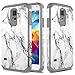 Townshop Galaxy S5 Case, Marble Design Hard Impact Dual Layer Shockproof Bumper Case for Samsung Galaxy S5 (I9600)