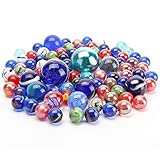 HAKACC Bunte Glasmurmeln, 680g Murmeln Glas Murmeln Kinder Murmelspiel Deko Glas