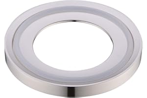 BESTILL Solid Brass Bathroom Vessel Sink Mounting Ring, Brushed Nickel