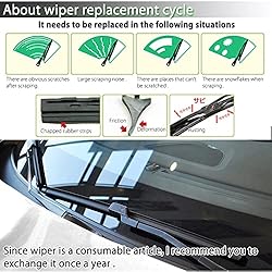 PGMARO Car Windshield Wiper Blade 26"+18"for Car