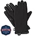 isotoner Women's Softshell Gloves with Thermaflex Core and Smartouch Technology, Small/Medium, Black