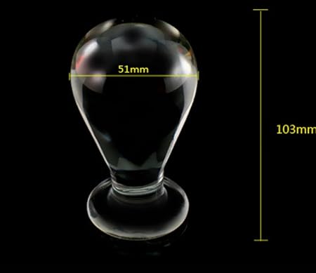 Greenpinecone Deluxe 51MM Dick Glas dildo Art Transparent Buttplug Kristall Glas Anal-Dildo G-Punkt Stimulator Stimulieren Ex