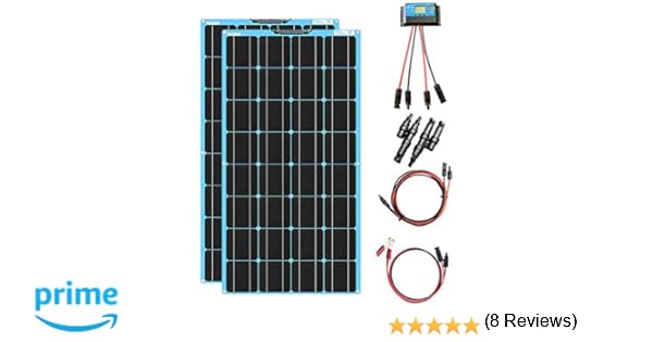 XINPUGUANG 200W kit de Panel Solar 2pcs 100w módulo monocristalino ...