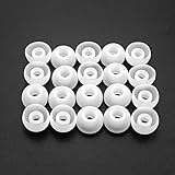 APG 10 Pairs Large Clear Replacement Silicone Earbud Tips for in Ear Earphone