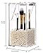 PuTwo Makeup Brush Holder Dustproof Acrylic Storage Box Makeup Organizer, White Pearl, Small, 37.39 Ounce