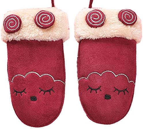 かわいい子供の手袋冬の手袋 商店 紐を掛けた冬のミトンベビーグローブ 62