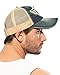 ililily Route 66 Wing Logo Patch Denim Mesh Back Snapback Hat Baseball Cap (ballcap-1081-1)