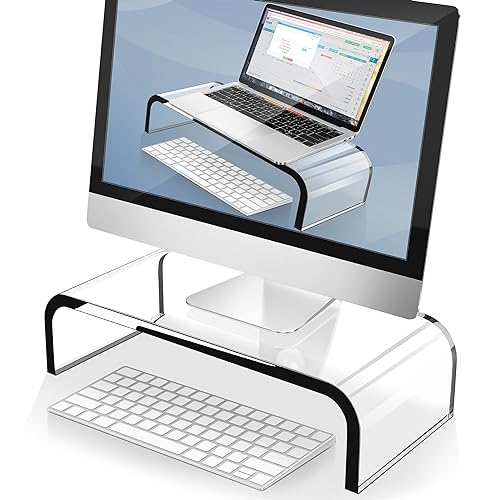 AboveTEK Acrylic Monitor Stand