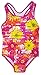 Speedo Big Girls' Solid Infinity Splice One Piece Swimsuit (10, Pink Orange Flower)