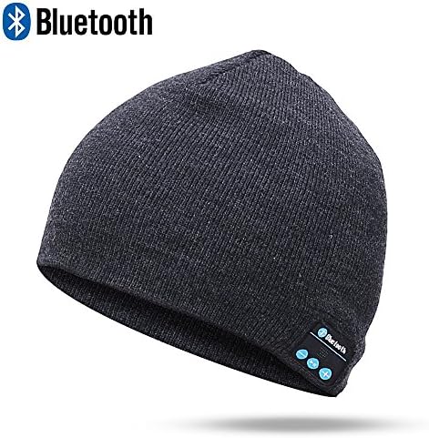 Bluetooth Beanie Hat Wireless Headphones Headset Music Hat Winter Knit Cap with Stereo Speakers & Microphone