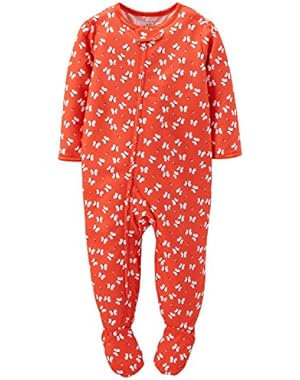 Baby Girls' Print Footie (Baby) - Butterflies - 24 Months