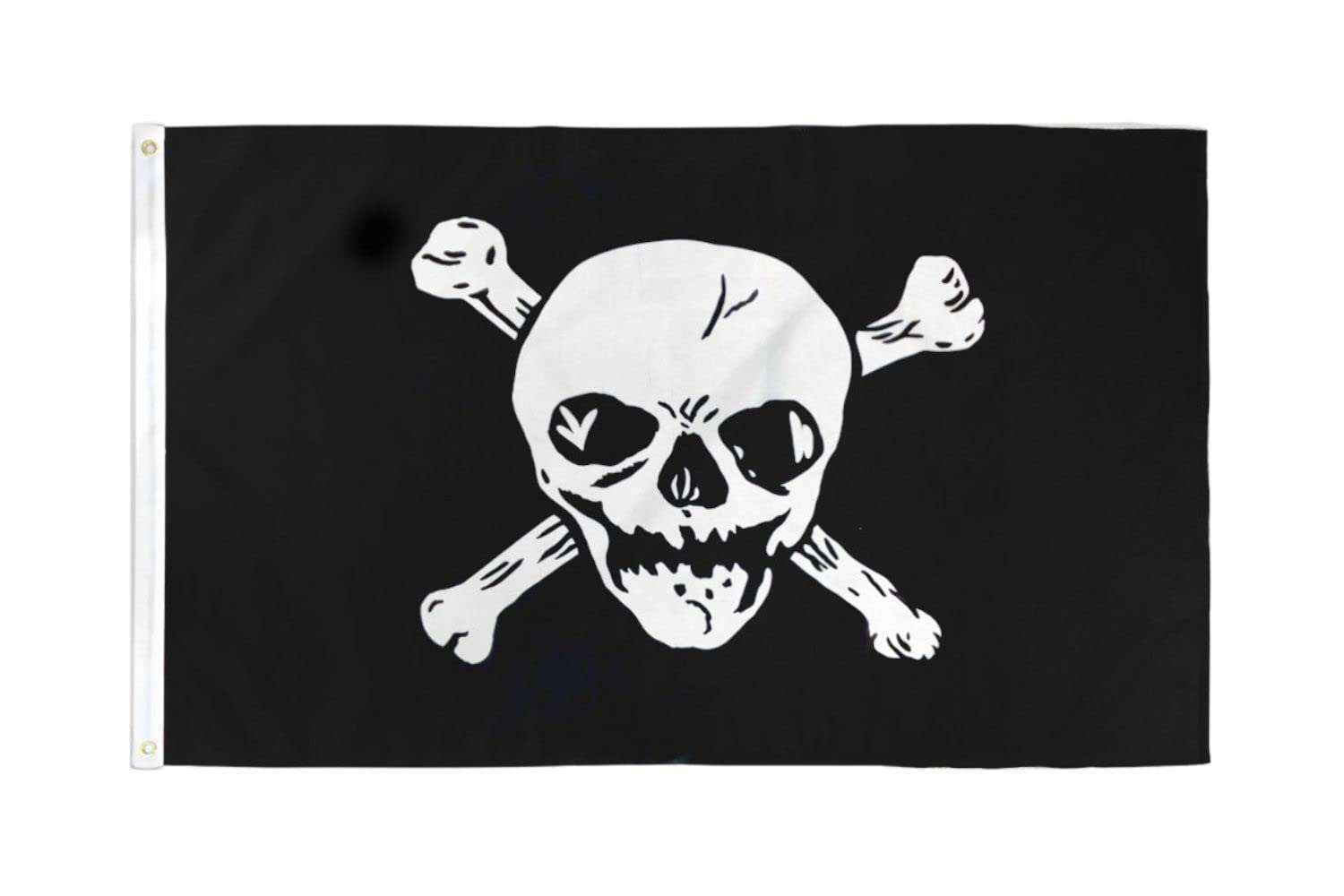 AZ FLAG - Big Skull Pirate Flag - 3x5 Ft - 100D Polyester Skull Pirates Banner with Two Metal Grommets - Fade Resistant - Vivid Colors - 3' x 5' Feet - 150x90 Cm