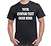 Custom T-Shirt Add Your Own Text Personalized Customized Tee