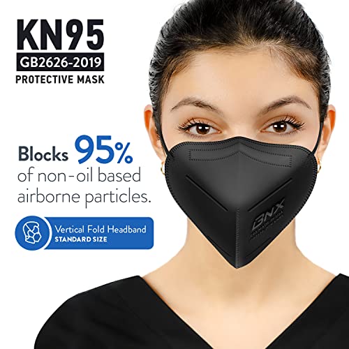 BNX KN95 Face Mask Made in USA (50Pack), KN95 Mask Disposable