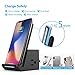 JSVER Qi Certified Wireless Charger with 2 USB Charging Station, 2 AC Outlet and 4.92Ft Cable for iPhone 8/8 Plus, iPhoneX, iPhone XR/XS/XS MAX, Samsung Galaxy S9/S9+ S8/S8+ (15W Built-in Adapter)