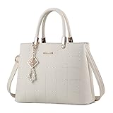 SUNROLAN Women's Top Handle Satchel Handbags Shoulder Bag Messenger Tote Bag Purse PU Leather