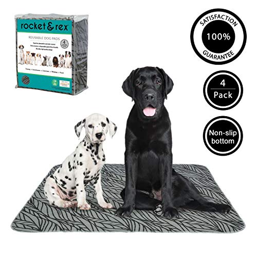 rocket & rex Washable, Reusable, Pet Training and Puppy Pads. 4-Pack (x-Large). Waterproof, Leak-Proof and Absorbent. Whelping, Incontinence, Travel, Bed Wetting, Mattress Protector. - Thumbnail 7