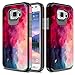S6 Active Case, TownShop Paint Clouds Design Hard Impact Dual Layer Shockproof Bumper Case for Samsung Galaxy S6 Active (G890)