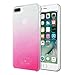 kate spade new york Protective Hardshell Case (1-PC Comold) for iPhone 8 Plus, iPhone 7 Plus & iPhone 6 Plus/6s Plus - Glitter Ombre Pink/Silver Glitter/Clear