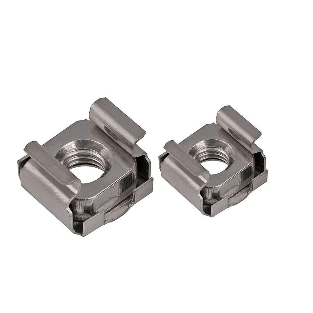 Dreneco M6 Cage Nut, Cage Rack Fixing Captive Nuts, For Rack Mount Equipment, Stainless Steel