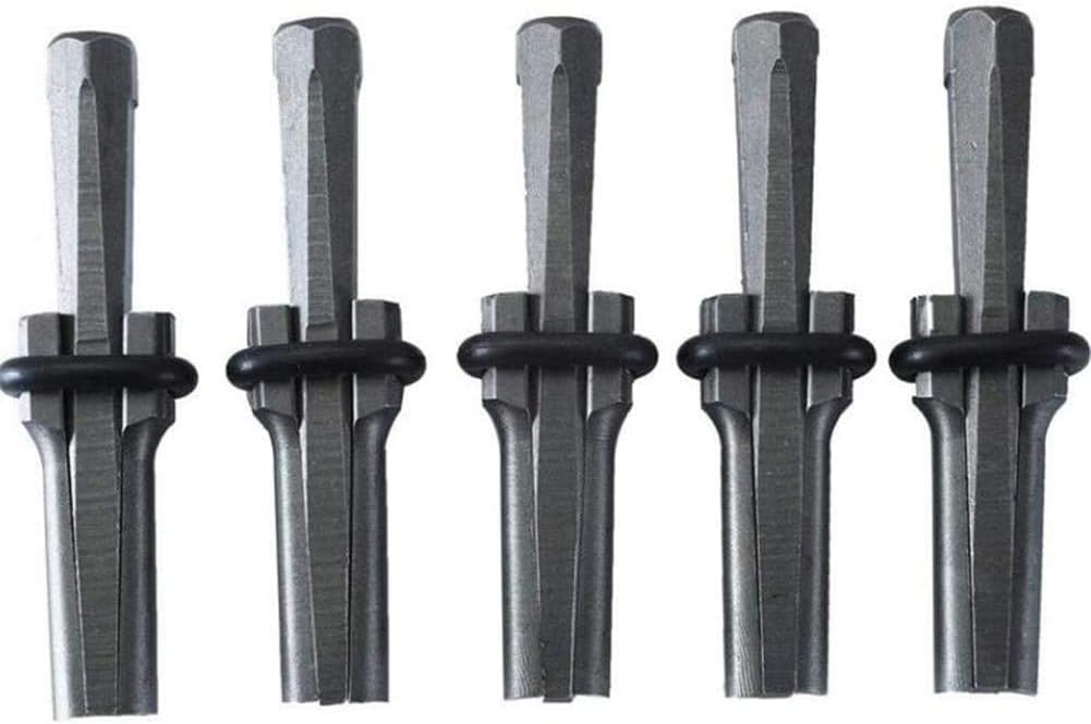 5 Pcs/Set Masonry Chisels, 9/16" Plug Stone Wedges Concrete Rock Stone