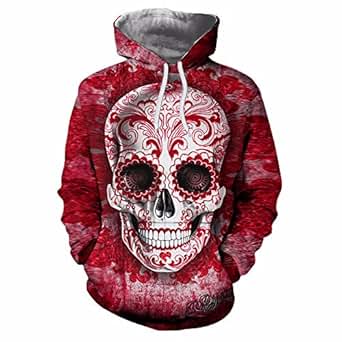 Aliexpress.com : Buy Casual Mens 3D Skull Printed Pullover