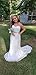 SIQINZHENG Women's Sweetheart Full Lace Beach wedding Dress Mermaid Bridal Gown, White, 8