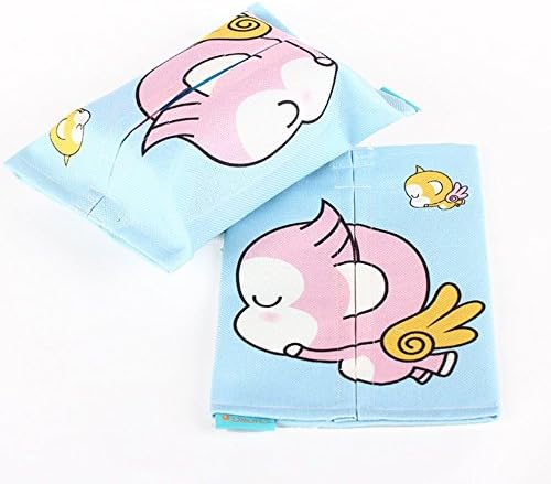 CountyLinen Cotton Tissue Box Cover Paper Napkins Holder Home Decor- Angel Monkey