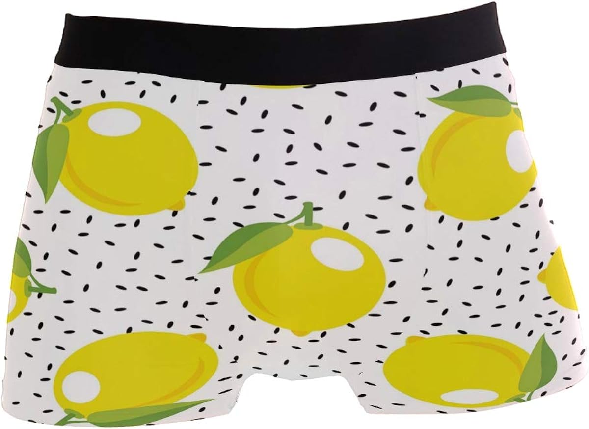 Use7 Lemon Fruit Men's Underwear Regular Leg Boxer Brief Amazon.co.uk