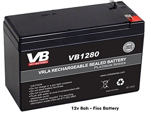 VERIZON FIOS UPGRADE REPLACEMENT BATTERY 12V 8AH SLA RECHARGEABLE BATTERY 15% LONGER RUN TIME by VICI (Best Place To Upgrade Verizon Cell Phone)