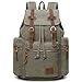 GINGOOD Canvas Backpacks Vintage Rucksack Casual Leather Army Kipling Knapsack 19L