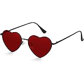 Kursan Polarized Heart Sunglasses for Women Metal Frame Fashion Lovely Style Sun Glasses UV400 Protection