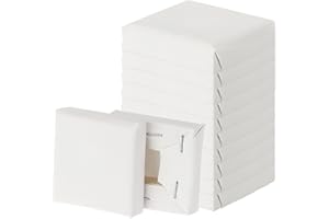 PATIKIL Canvas for Painting, 20 Pack 2.4x2.4" Blank Cotton Canvas Acrylic Drawing Board Oil Paint Set Art Supplies for Waterc