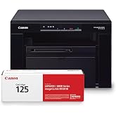Canon imageCLASS MF3010 VP - Wired Monochrome Multifunction Laser Printer with Scanner, Copier, USB Cable Included, Up To 2,300 Page Toner Yield in Box, 19 PPM, Black