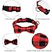 Malier Christmas Dog Bandana and Collar Set Plaid Pattern Dog Scarf Triangle Bibs Kerchief Adjustable Collars with Bow Tie Pet Costume Accessories Decoration for Cats Dogs Pets – Mediumthumb 4