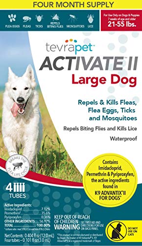 TevraPet Activate II Flea and Tick Prevention for Dogs - Topical, 21-55 Lbs - Thumbnail 2
