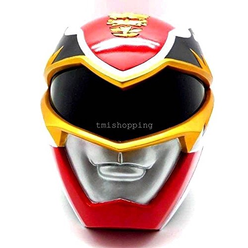 Megaforce Red Mighty Morphin Power Ranger 1:1 Party Costume Cosplay Helmet Mask