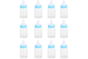 FOMIYES Baby Shower Games 12pcs Mini Bottle Small Feeding Bottle Decoretive Gifts Box Fillable Candy Bottle for Birthday Baby