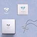 MEGA CREATIVE JEWELRY Cross Necklace for Women Angel Wings Blue Love Heart Pendant with Crystals Jewelry Gifts for Mom Wife