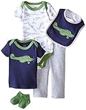 Hudson Baby Baby-Boys Airplane 5 Piece Gift Set
