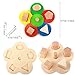 rolimate Educational Preschool Wooden Shape Color Recognition Geometric Board Block Stack Sort Chunky Puzzle Toys, Birthday Gift Toy for age 3 4 5 Years Old and Up Kid Children Baby Toddler Boy Girl