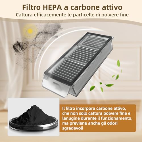 iRobacc 29 Accessori per Dreame X50 Ultra Complete/L50 Pro Ultra/L50 Ultra/X50 Master/L40s Pro Ultra/Mova V50 Ultra Complete Spazzole Principali Spazzole Laterali Sacchetti Raccoglipolvere Filtri
