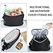 MODOKIT Car Back Seat Organizer with Cooler Bag and Tablet Cup Holder, 600D Waterproof Portable Travel Storage Bag, 2 Pcs Hooks Included