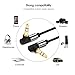 Awinner 3.5mm Right Angle Stereo Audio AUX Cable for iPhone, iPad or Smartphones, Tablets, Media Players-1.5FT