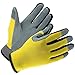 OZERO Garden Gloves Flex Deerskin Leather Touch Screen Work Glove for Yard Working/Gardening/Bike Cycling/DIY/Mechanics for Women and Men (Yellow,Medium)