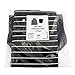 Chef's Apron & Hat Set for Adults, Black & White Pinstripe (2 Piece) One Size