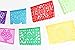 MEXICAN PAPEL PICADO Banner MEDIUM PAPER Multicolor 16' feet long Bunting