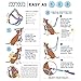 2 Hounds Design Freedom No Pull Dog Harness, Adjustable Harness and Leash Set, Easy Walking & Comfortable Control, Fits Small, Medium & Large Dogs, Solid Colors, Made in USA, 1
