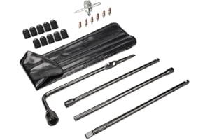 Dr.Roc Spare Tire Tool Kit with Spare Tire Jack Handle and Lug Wrench Spare Tire Kit Compatible with Chevy Silverado Tahoe Avalanche Suburban GMC Sierra Yukon 1999-2019 Cadillac Escalade 2002-2018