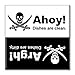 Dishwasher Magnet Clean Dirty Sign, Strong Clean and Dirty Magnet for Dishwasher (Funny Pirate Skull)